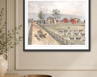 Sylvan Retreat Farm Buckingham PA Watercolor Print | Historic Bucks County Wall Art | Museum Quality