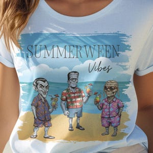 summerween vibes png | summer halloween shirt design | funny spooky graphic | tshirt mug tumbler tote bag sublimation | Instant Download