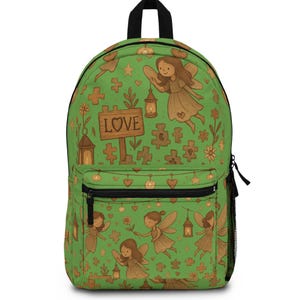 Fairy Garden Backpack: Whimsical School Bag, Autism Awareness