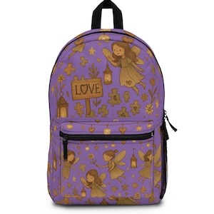 Fairy Garden Backpack: Whimsical School Bag, Autism Awareness
