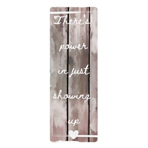 Yoga Mat, Inspirational Quote Exercise Mat for Fitness Lovers, Non-Slip Workout Pad, Pilates Equipment, Meditative Rug, Mindfulness