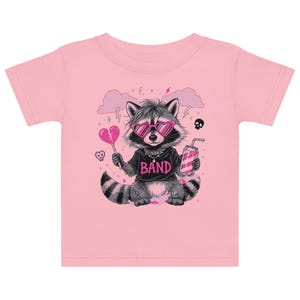 Cute But Feral Baby Racoon Baby Jersey T-shirt, Kids Shirt, Meme Funny Raccoon Shirt, Gift for Kids, Raccoon T-Shirt, Animal Outfits