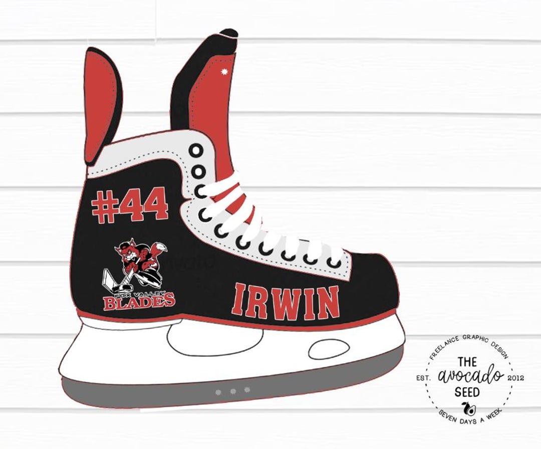 Skate Router Signs Personalized Hockey Skate Team Hotel Door Signs - Digital Files or ...