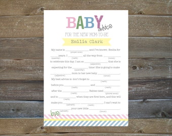 Personalized Baby Shower Libs