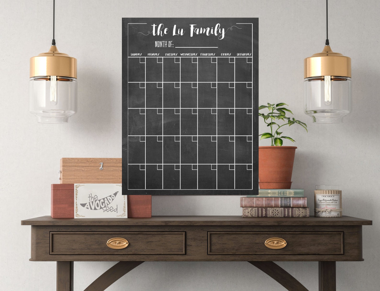 Reusable Dry Erase Family Wall Calendar NO NOTES Vertical Etsy UK