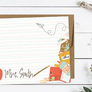 Teacher - Educator Stationary - Awesome Gift for first day or school!! - DIGITAL FILE VERSION