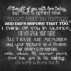 Chalkboard Poem for the Loss of a Dear Loved One