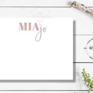 Modern Girl Stationary Personalized Stationary - DIGITAL FILE VERSION