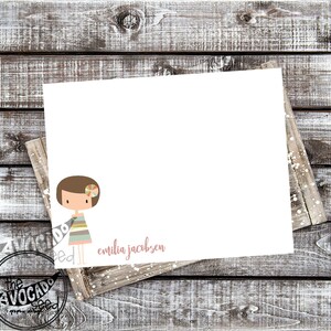 Cute Little Girl Stationary DIY Printing or Professional Prints - Etsy