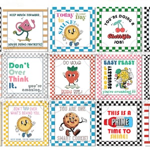 Student - Child Encouragement Cards - Testing Cards - Lunchbox Notes - Digital File - See description for prints