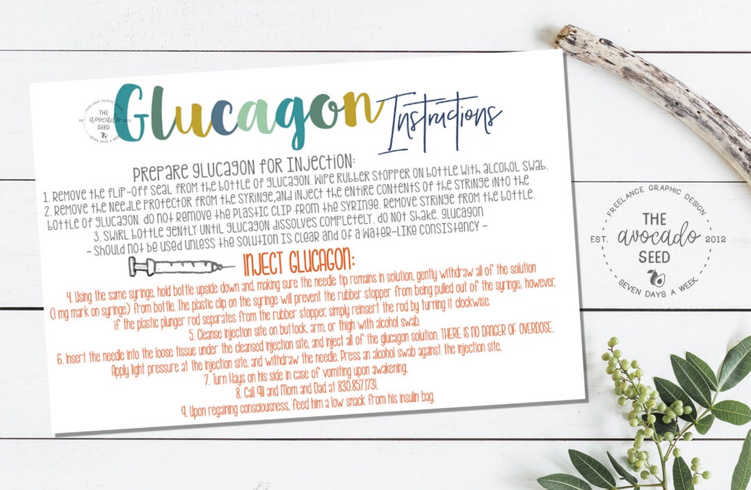 Glucagon Type One Diabetes Instructions - Convo for Personalization And ...