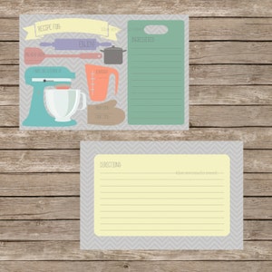 Perfect Bridal Shower Recipe Cards - Instant Download (or for professional prints, convo me!)