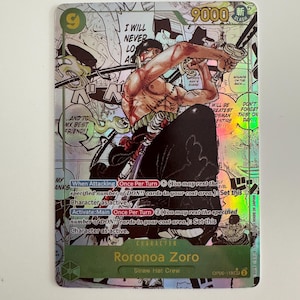 Roronoa Zoro Alt Art Manga One Piece PROXY Card