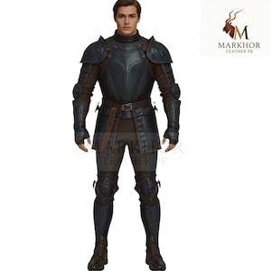 Medieval Leather Armor Suit-Handcrafted Medieval Leather Armor-Warrior Leather Armor-Gothic Leather Armor Suit-Elite Leather Battle Armor-