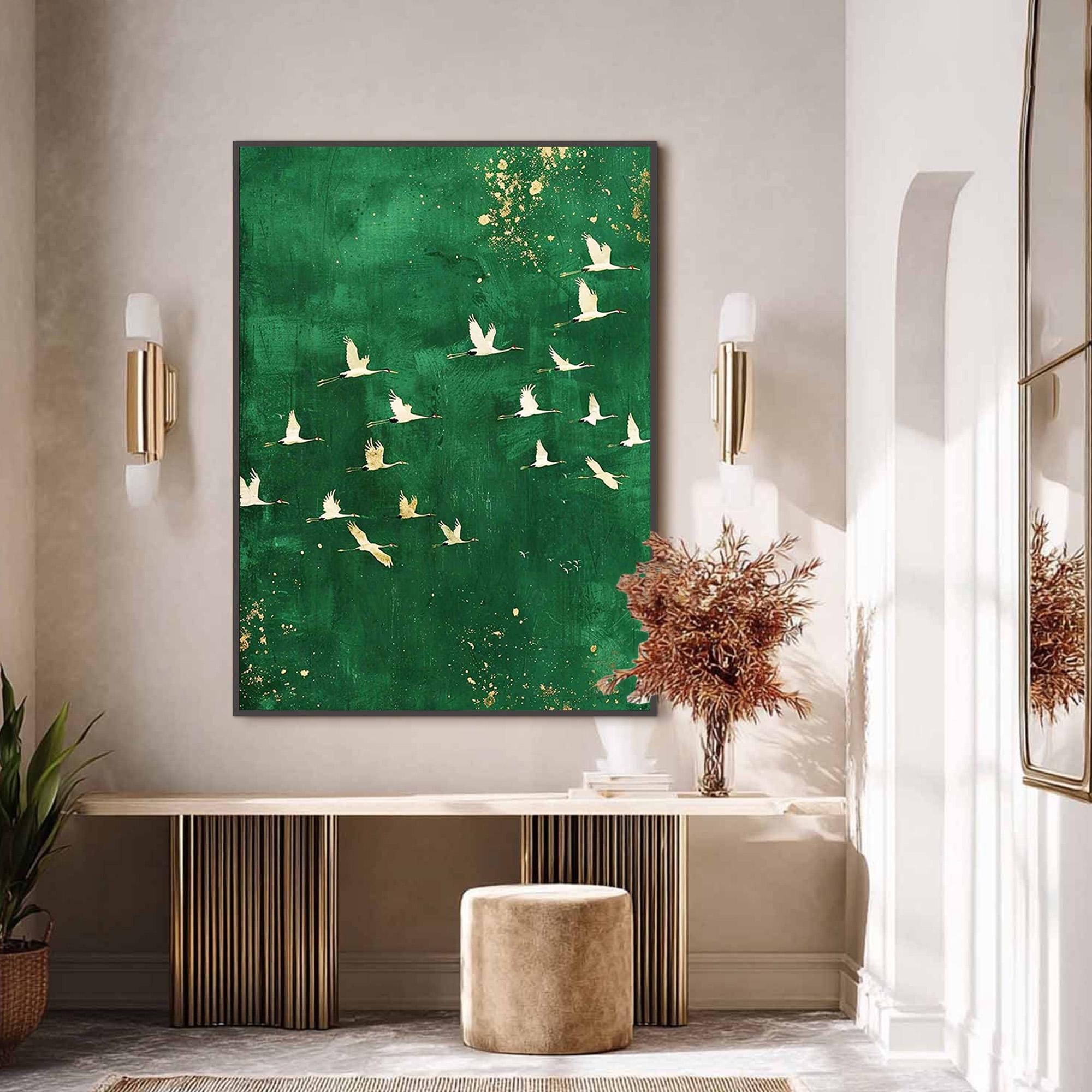 Japanese Gold Leaf Painting - Etsy