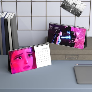 Kpop Dämonenjäger, Desktop-Kalender, verträumter Kalender, Saja Boys, Jinu, Rumi, Zitat-Kalender, Kpop Geschenke, Anime inspiriert