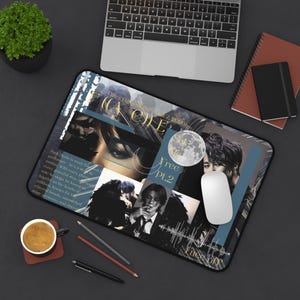 Kpop Desk Mat: BTS Jimin Graphic Neoprene Desk Pad