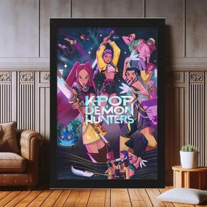 K-Pop Framed Poster: Trendy Music Fan Wall Art