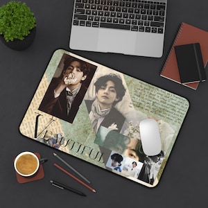 BTS V Desk Mat: K-Pop Neoprene Desk Accessory
