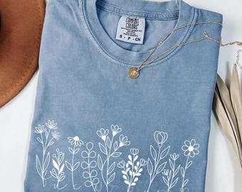 Subtle Anti Trump Flower Shirt, Anti Trump Shirt, Anti Capitalist Tee, Political FDT Shirt, Comfort Colors Liberal Immigrant Shirt, Y408