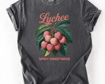 Lychee Commercial Graphic Shirt, Vintage 90s Fruit Lover Shirt, Lychee Label Commercial Tee, Comfort Colors Shirt GN221