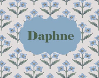 NEW Monogrammed Mahjong Card Sticker or Insert Personalized Mahjong Card Cover Vintage Flowers