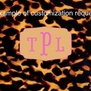 NEW Personalized Mahjong Card Sticker Tortoise Shell Personalized Mahjong Card Sticker or Insert Monogrammed Mahjong Card Cover image 6