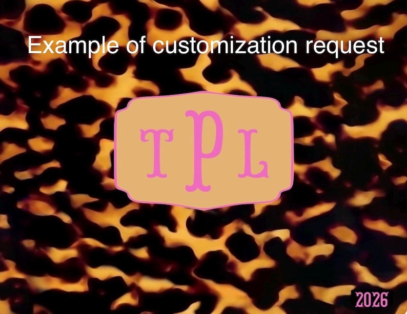 NEW Personalized Mahjong Card Sticker Tortoise Shell Personalized Mahjong Card Sticker or Insert Monogrammed Mahjong Card Cover image 6