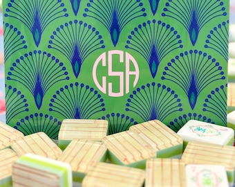 NEW Mahjong Card Sticker Personalized  Mahjong Card Cover Original Mahjong Art Mahjong Accessory Gift Monogram Mahjong Card Sticker Premium