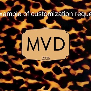 NEW Personalized Mahjong Card Sticker Tortoise Shell Personalized Mahjong Card Sticker or Insert Monogrammed Mahjong Card Cover image 7