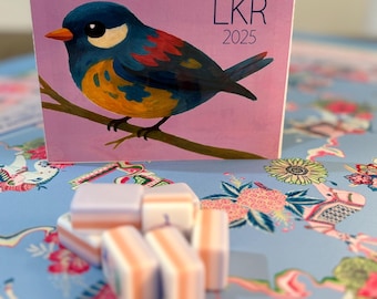 Mahjong Card Sticker Personalized Mahjong Card Cover Mahjong Art Mahjong Accessory Monogrammed Mahjong Card Sticker Monogram Mahjong Gift