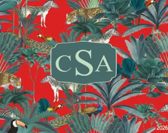 NEW Safari Mahjong Card Sticker or Insert Personalized Mahjong Card Cover Monogrammed Mahjong Card Sticker Mahjong Accessory