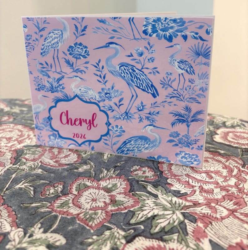 Cheryl Script NEW Mahjong Card Sticker or Insert Heron Mahjong Card Cover - Etsy