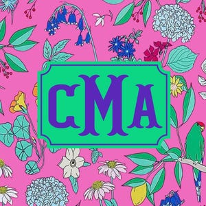 NEW Personalized Mahjong Card Sticker Monogramed Mahjong Card Sticker or Insert