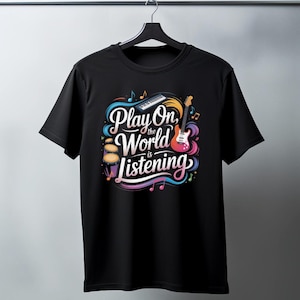 Musical Vibe T-Shirt: Softstyle Graphic Tee for Music Lovers