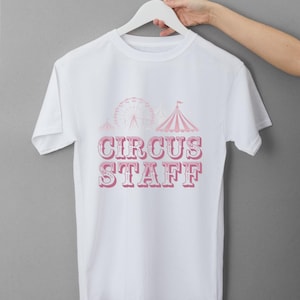 Circus Staff T-Shirt – Carnival & Carousel Crew Tee for Men and Women