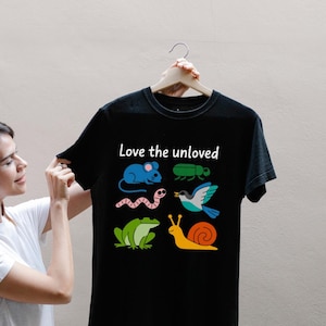 Whimsical Animal Love T-Shirt, Unisex Tee, Gift for Nature Lovers, Eco-Friendly Apparel, Casual Wear