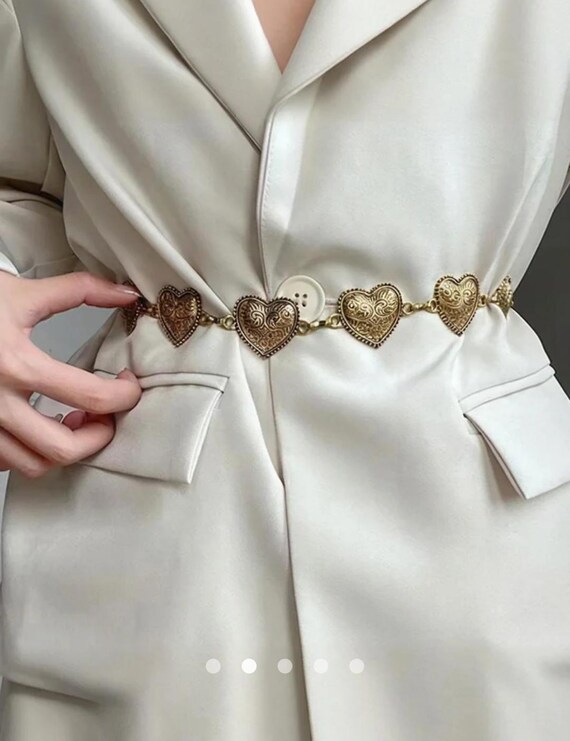 Gold Waist Chain Belt – Western Vintage Chain Belt - Elegant  display picture 2