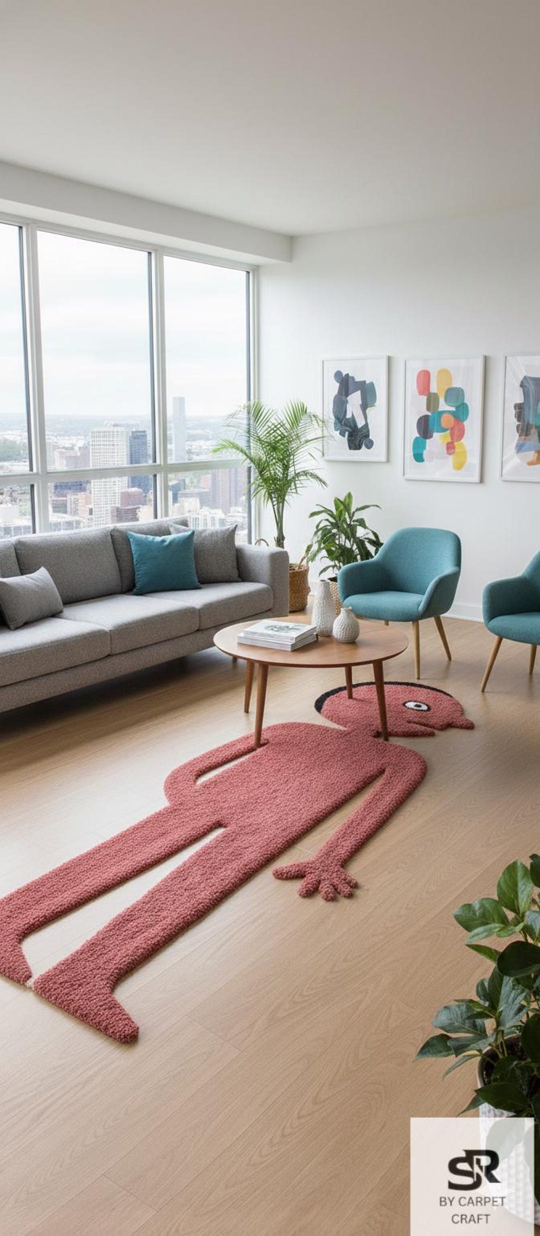 Pink Rug Tuftitng Pink Prismo Rug: Handmade Tufted Cartoon Rug, Adventure Time Custom ...