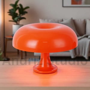 Mushroom Lamp - Vintage Mushroom Lamp - Table Lamp - Modern Mushroom Light - Retro Bedside Lamp - Retro Home Decor - Mod Desk Lamp