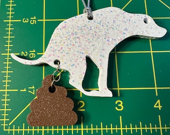 Pooping Dog Ornament