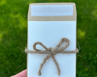set of 3 ready to paint mini blank watercolor cards