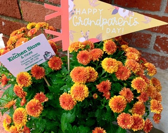 Grandparents Day Pennant Flag & Tag- Digital Download