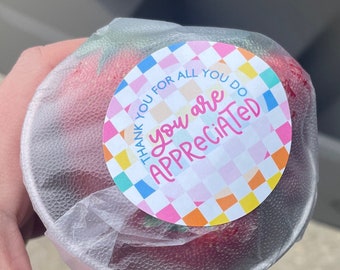 Appreciation Stickers- Set of 12 or Set of 20
