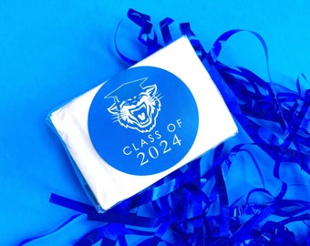 Blue Conway Graduation Stickers 12 or 20 to a page- READY to Ship