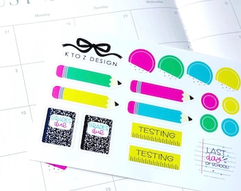 Teacher Planner Stickers- 1/2 page