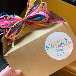 Happy Birthday Plain Stickers- Ready to Ship