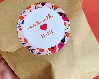 Made with Love Stickers- Ready to Ship