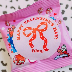 Big Red BOW Valentine Stickers- READY to Ship