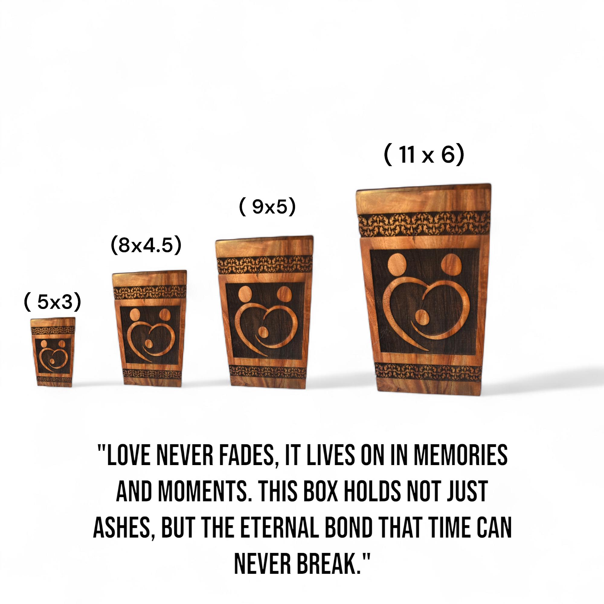 Personalized Wooden Cremation Urn: Engraved Memorial Keepsake Box - Etsy